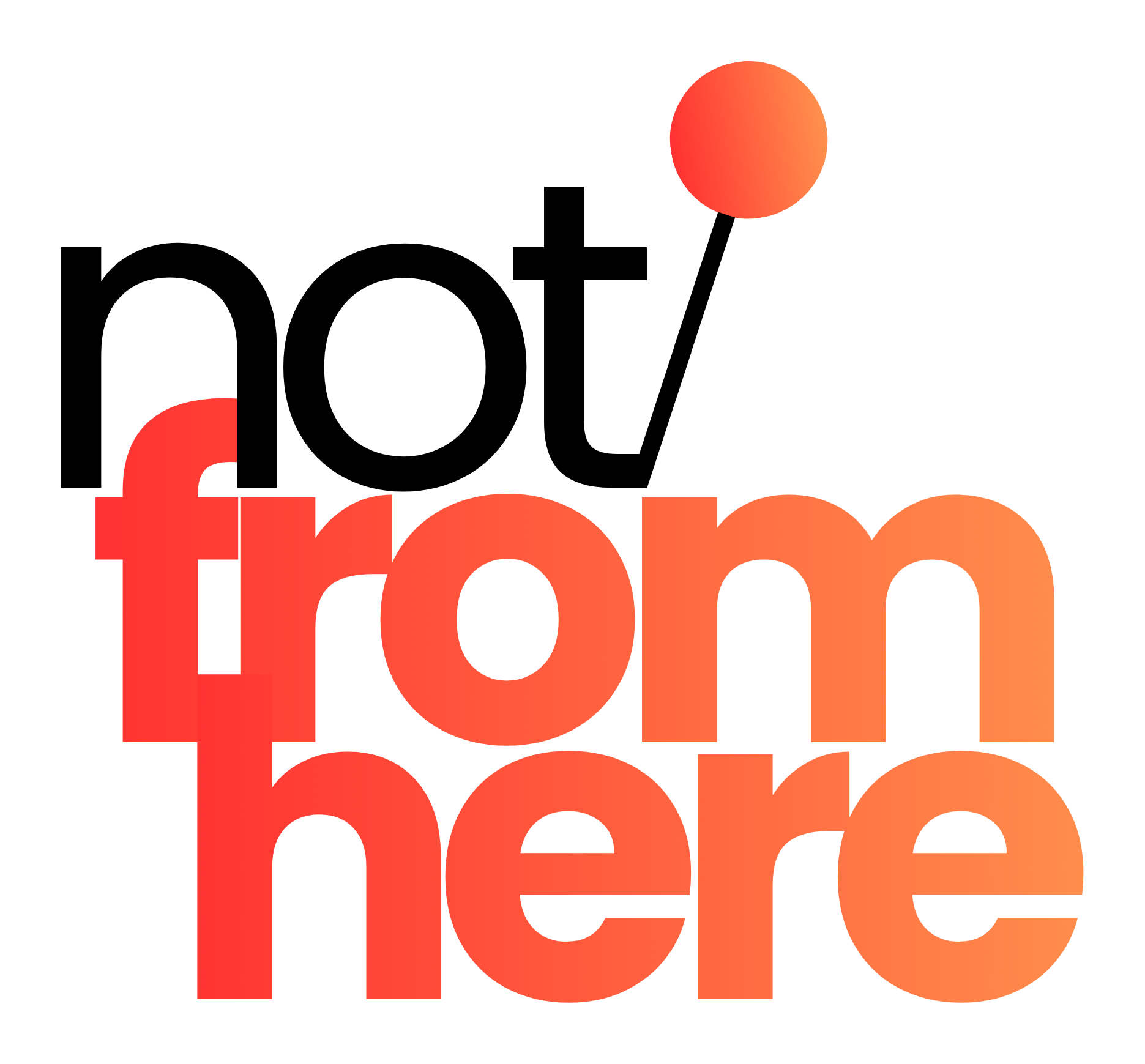 not from here